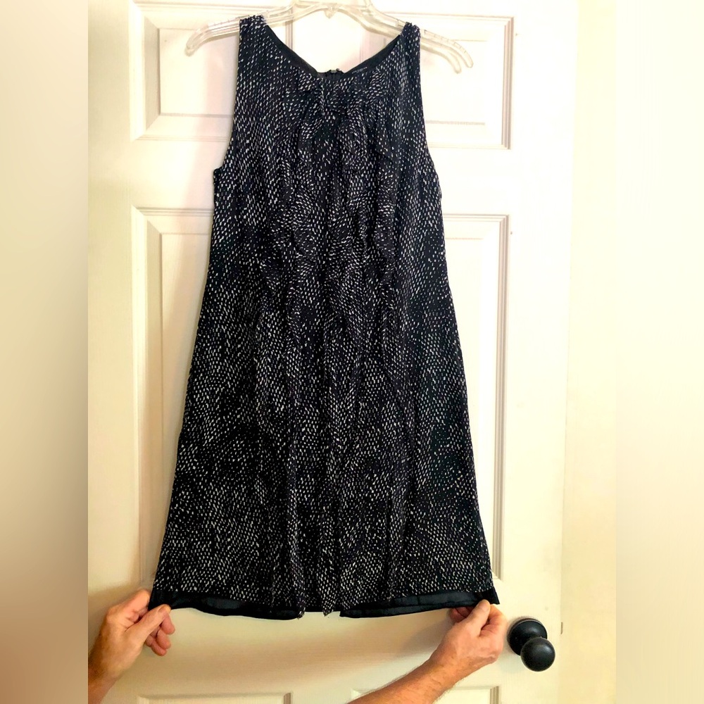 Ann Taylor Elegant Black and White Women's Dress